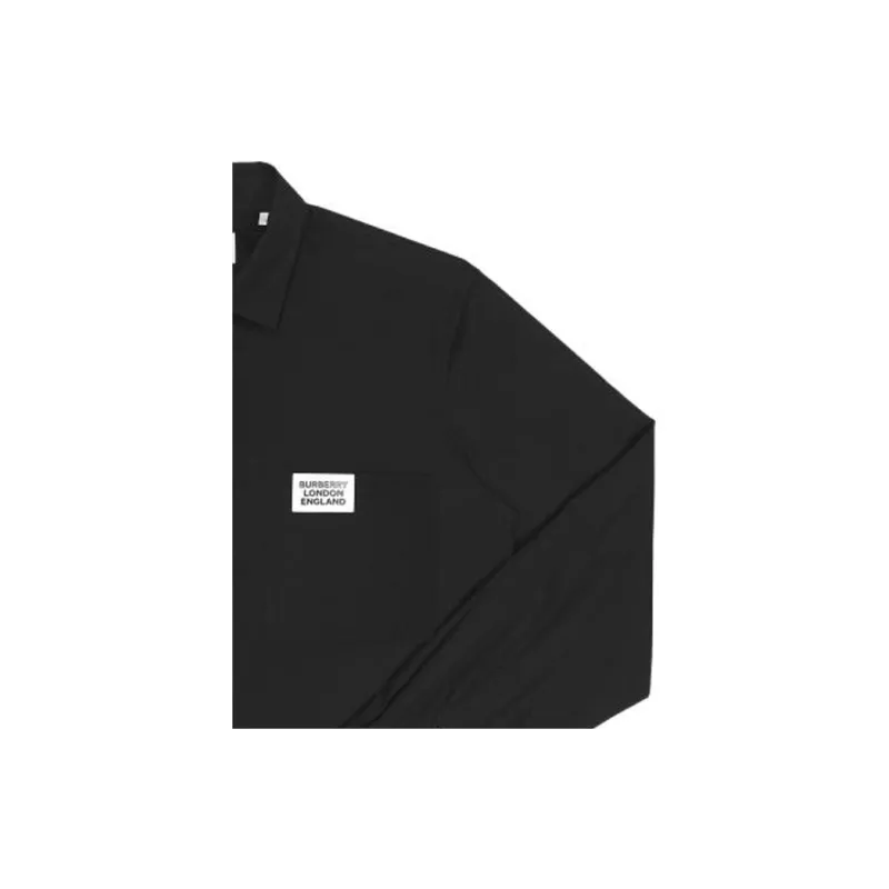 Burberry Shirt Spring Men's Black-7