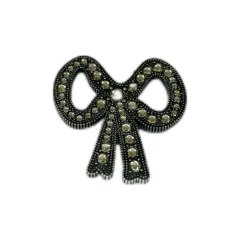 COACH Brass Brooches Unisex Black