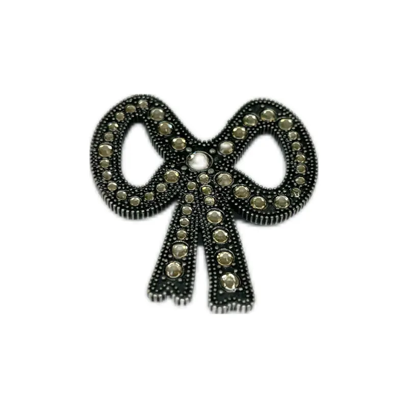 COACH Brass Brooches Unisex Black-0