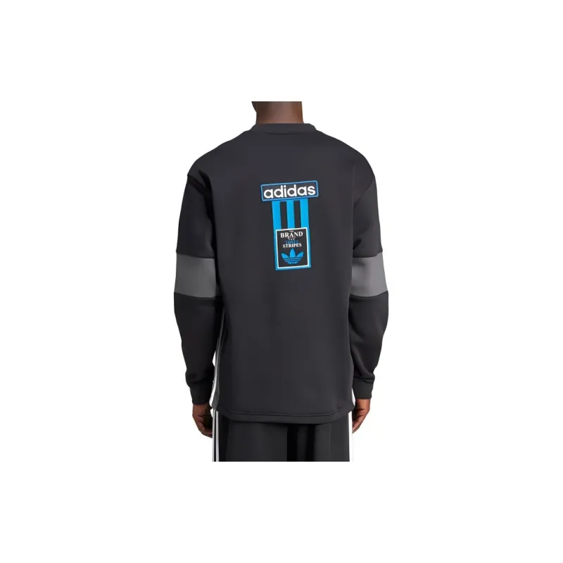 Adidas ADIBREAK CREW SWEATSHIRT Sweatshirt Men's Black-2