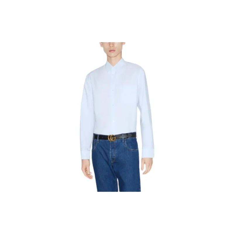 GUCCI Striped Cotton Shirt-2