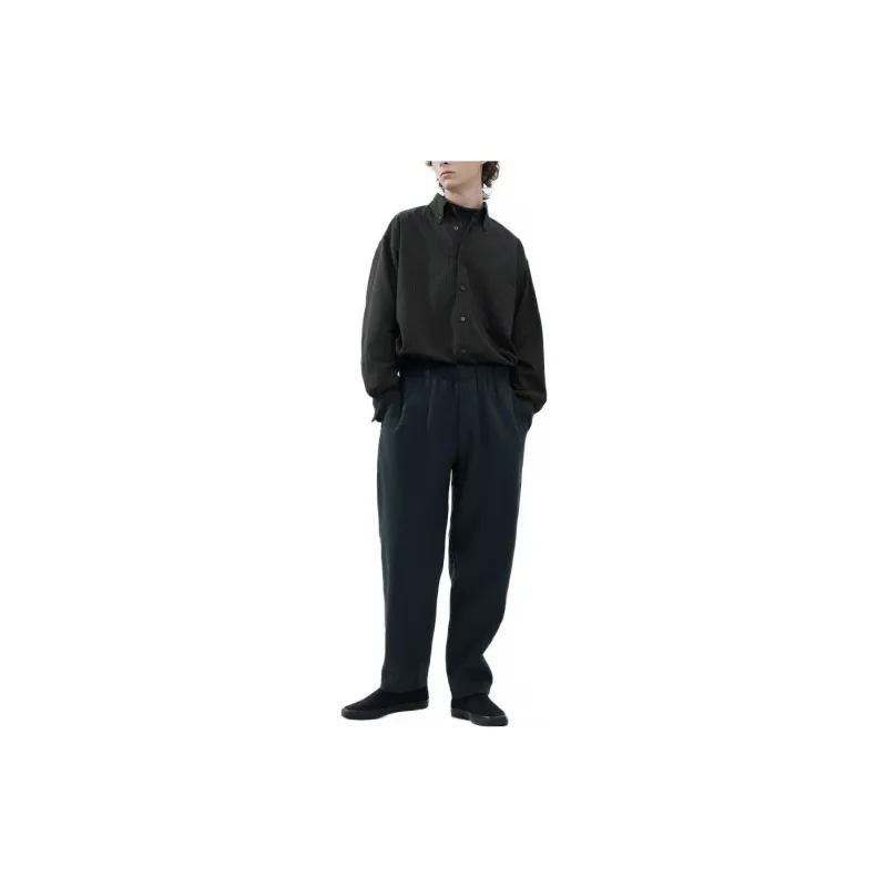 UNIQLO FW23 U Series Casual Pants Unisex Sea Blue-2