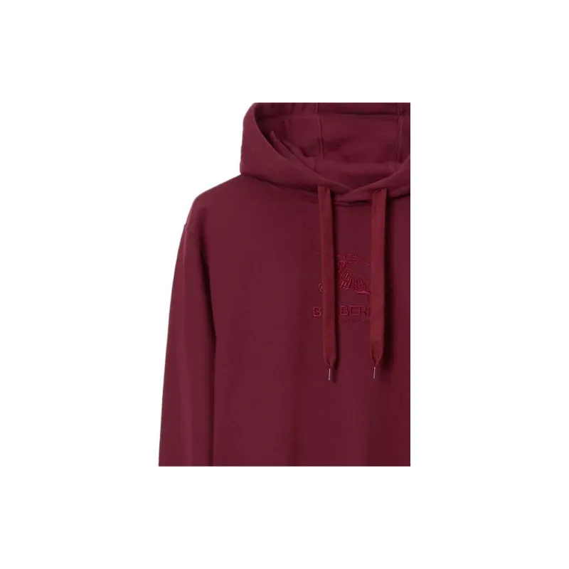 Burberry Embroidered Ekd Cotton Hoodie-5