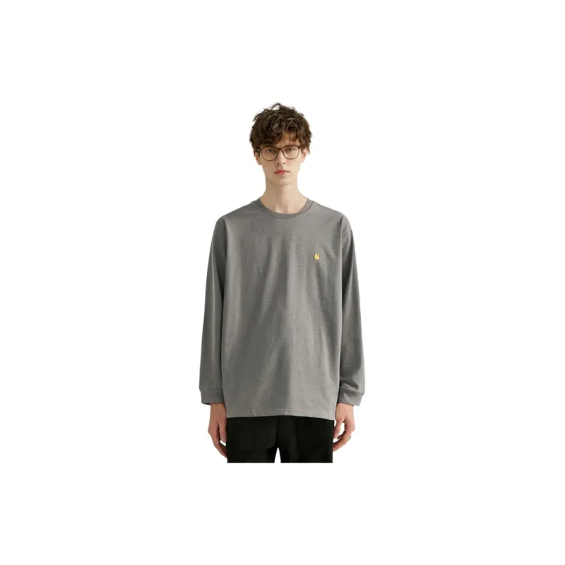Carhartt WIP L/S Chase T Shirt T Shirt Men's Gray-2