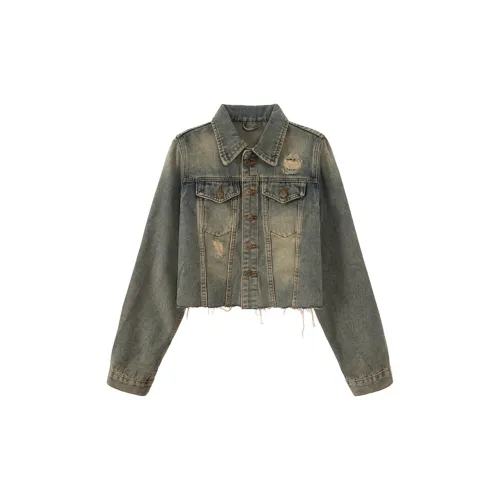 UNIFREE Denim Jackets Women's Washed Blue