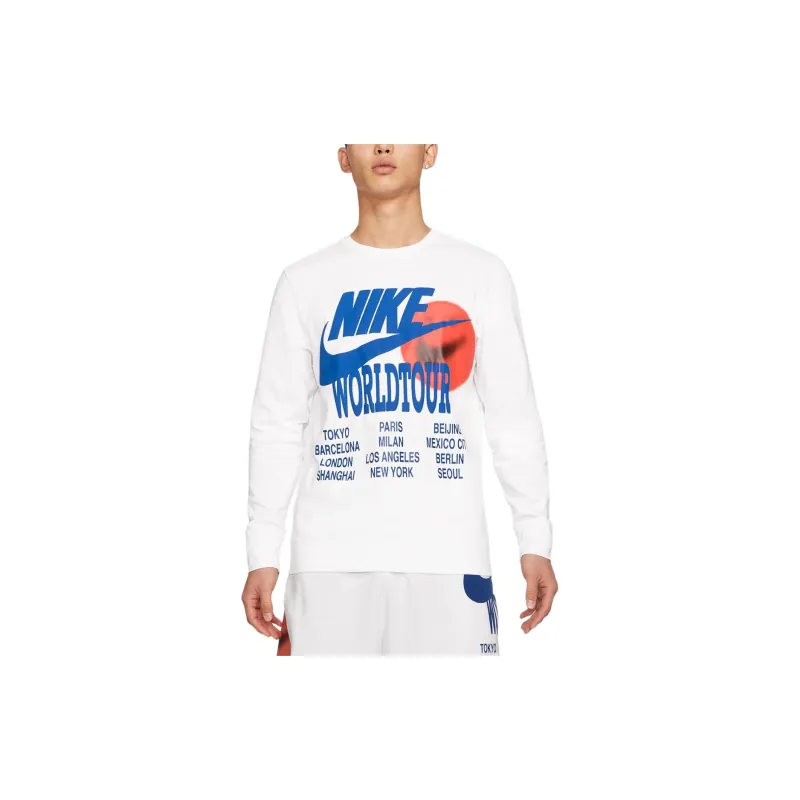 Nike T Shirts Men White-4