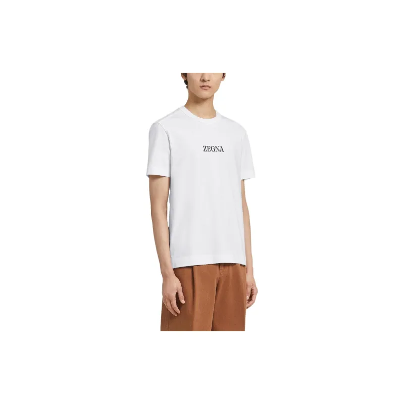 Ermenegildo Zegna Logo Printed Crewneck T Shirt-2
