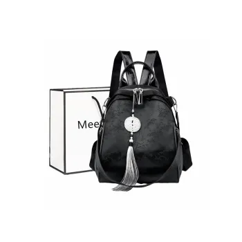 Fitchell Pu Backpack Women's Black/Silver