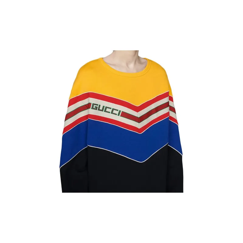 GUCCI Chevron Stripe Sweatshirt-4