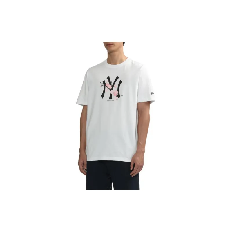 New Era T Shirts Men White-3