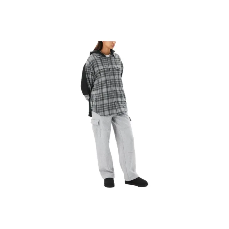 Thisisneverthat Fcp Plaid Check Hood Shirt-4
