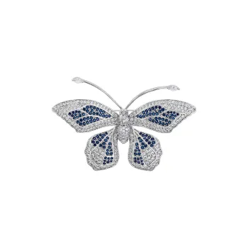 ROYALSASA Faux Crystal Brooches Women's