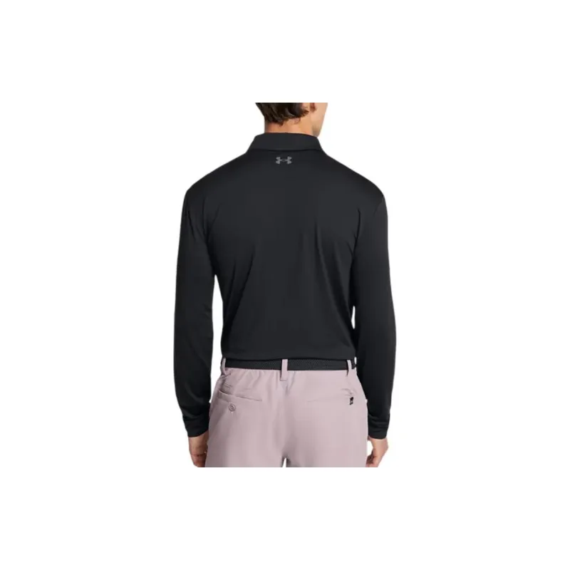 Under Armour Playoff Polo Shirt Men's Black/Castle Stone-3