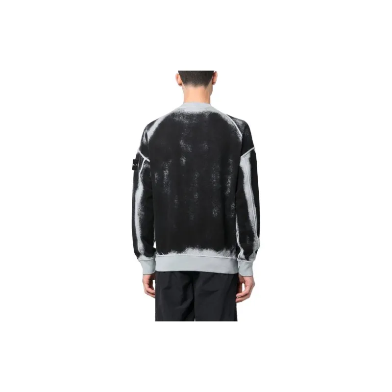 STONE ISLAND STONE ISLAND Hand Sprayed Sweatshirts Men Sky Color-3