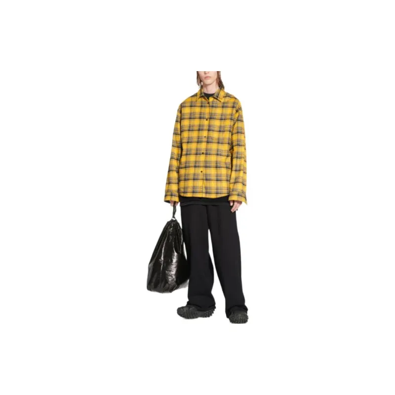 Balenciaga Shirt Regular Fit Men's Yellow-3
