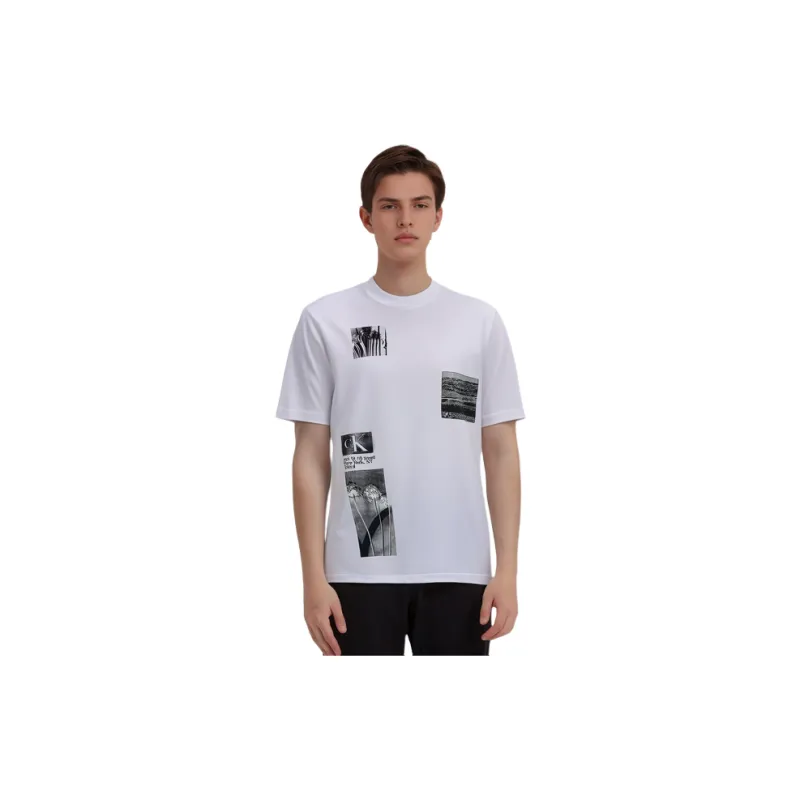 Calvin Klein T Shirts Men YAF Ivory-5