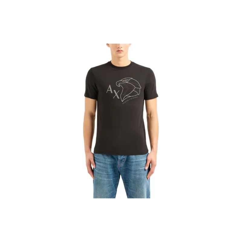 ARMANI EXCHANGE SS24 T Shirt Men's Black-1