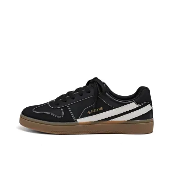 Feiyue Anti Slip Wear Resistant Low Top Skateboard Shoes Men's Black Beige