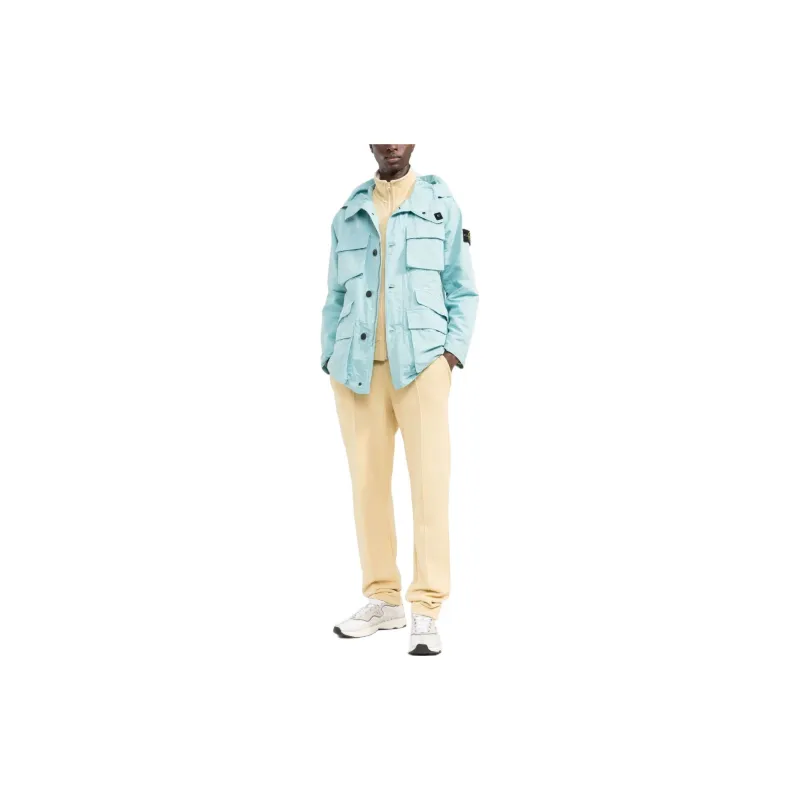 STONE ISLAND Jackets Men Sky Blue-1