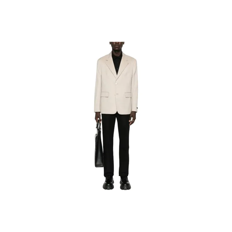 PRADA Single Breasted Sleeved Blazer-1