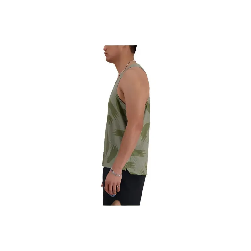 New Balance London Edition Series Tank Tops Men's Dark Olive Stone-4