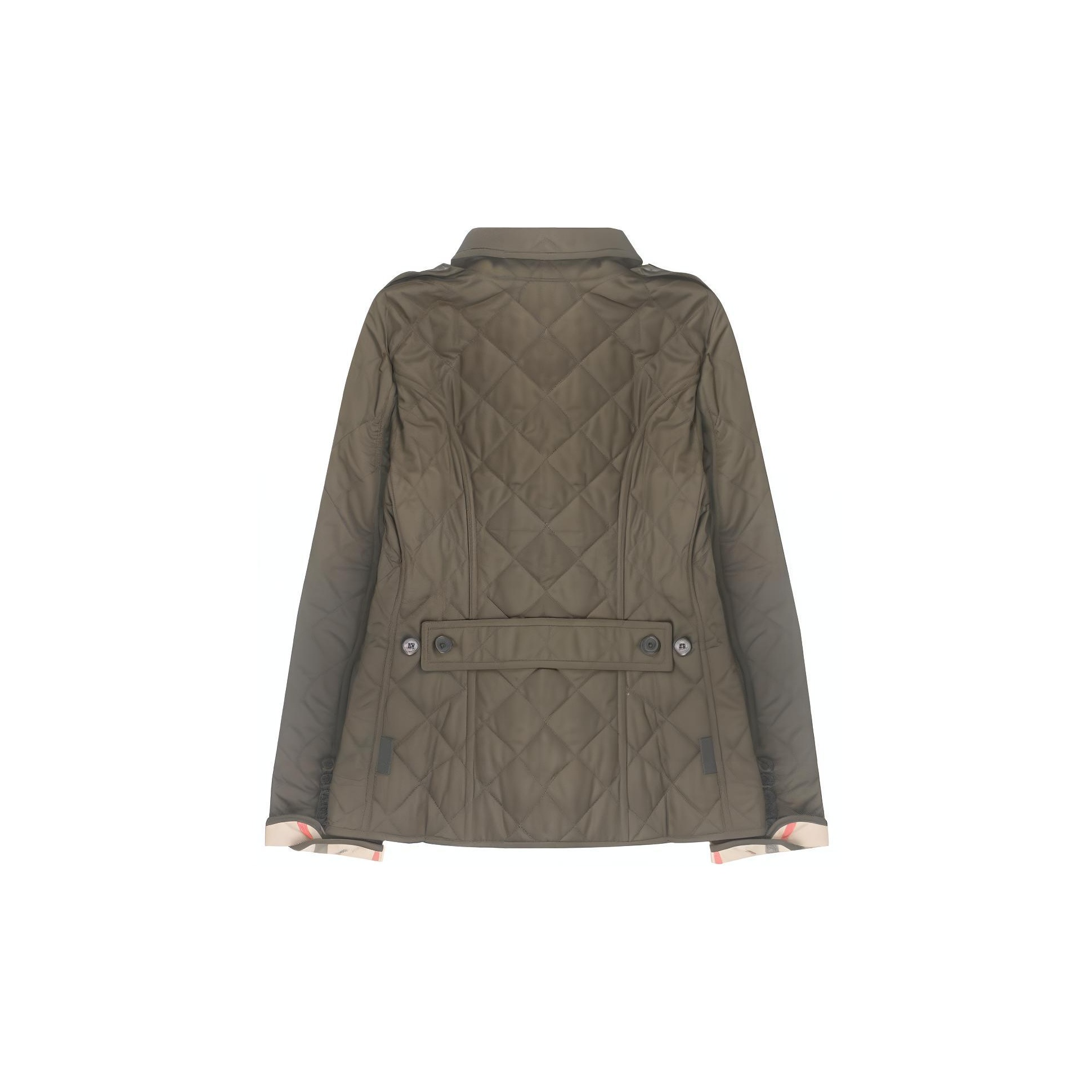 ジャケット BURBERRY Women Jackets 8106221165516 C2234 GREEN Burberry London Twill Metallic Utility Jacket in Dark Sage