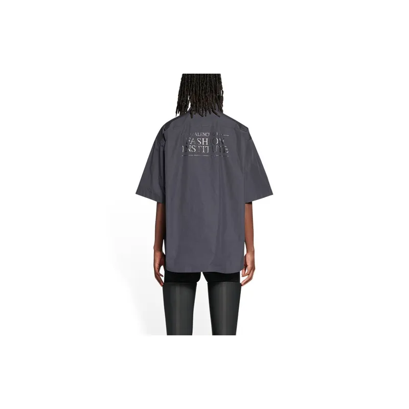 Balenciaga SS22 Shirt Regular Fit Men's Dark Gray-3