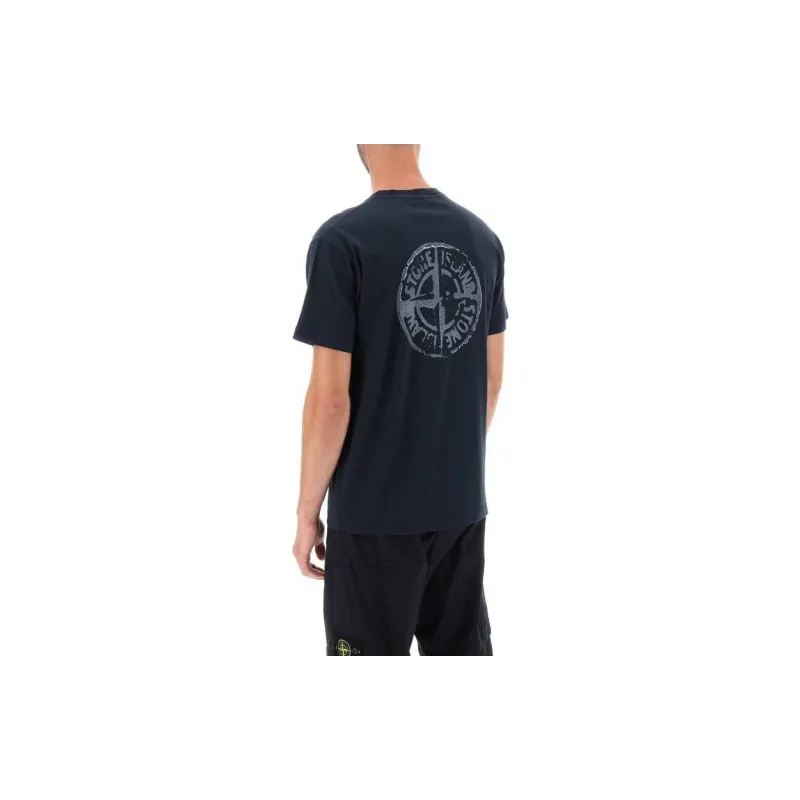 STONE ISLAND Embroidered T Shirt-3