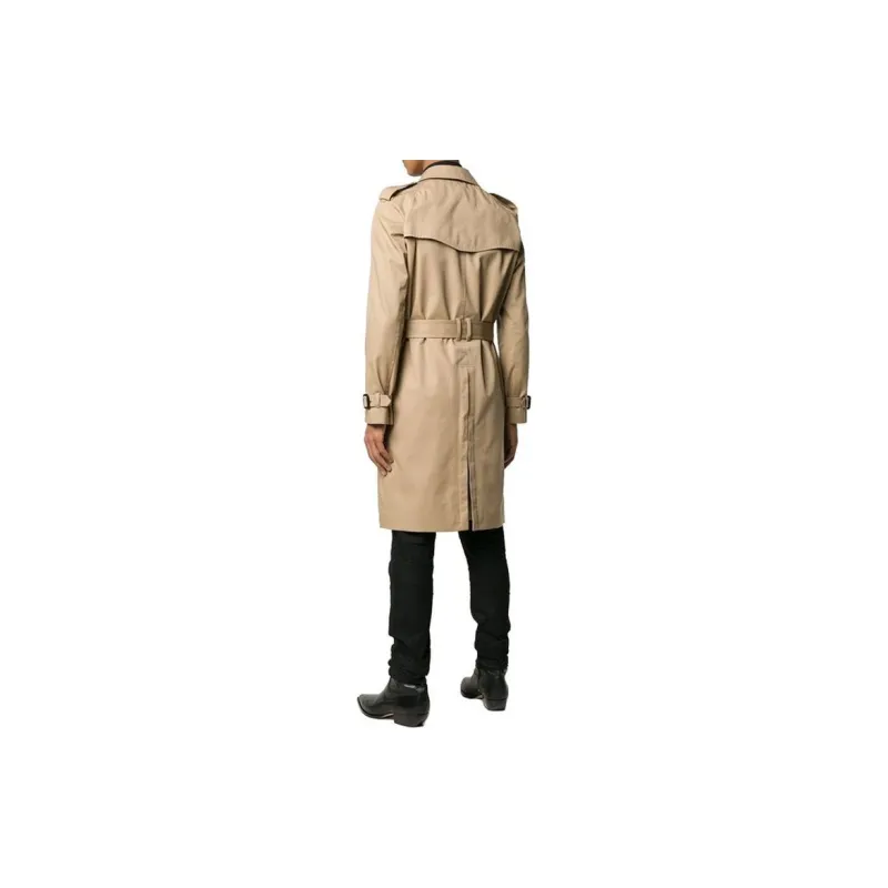 SAINT LAURENT Trench Coat Men's Sand-3