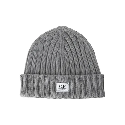 C.P.Company Logo Patch Ribbed Beanie