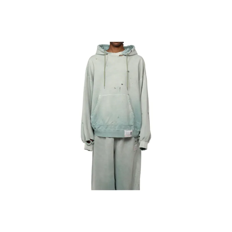 Maison Mihara Yasuhiro Distressed effect Cotton Hoodie-1