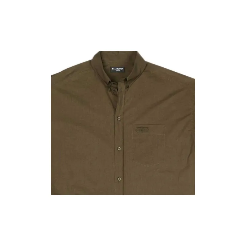 Balenciaga Bb Icon Layered Short sleeve Large Fit Shirt-6