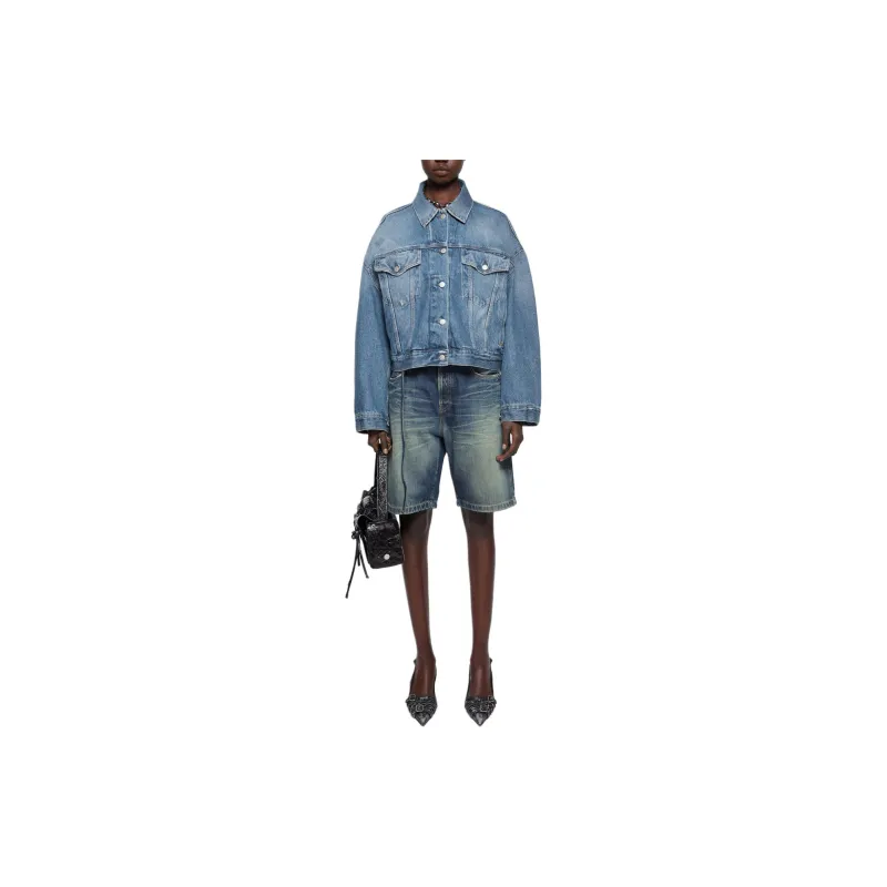 Acne Studios Loose Fit Denim Shorts-1
