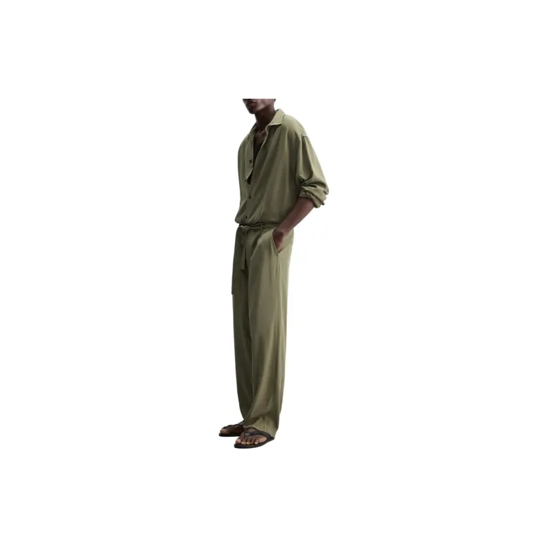 ZARA Jumpsuits Men Olive Green-3
