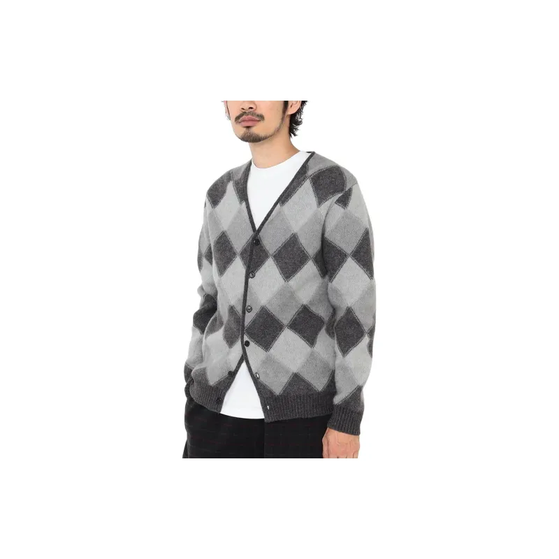 Beams Sweaters Men Gray-3