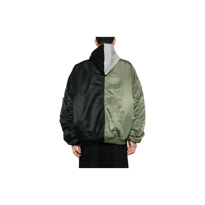 Vetements X Alpha Industries Colour Block Padded Bomber Jacket-2