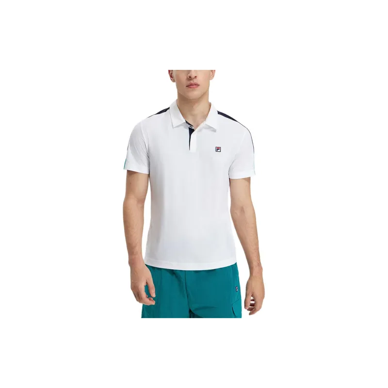 FILA Polo Shirt Men's Jade White-3