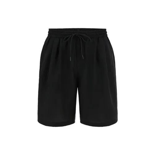 URBAN REVIVO Casual Shorts Men Black