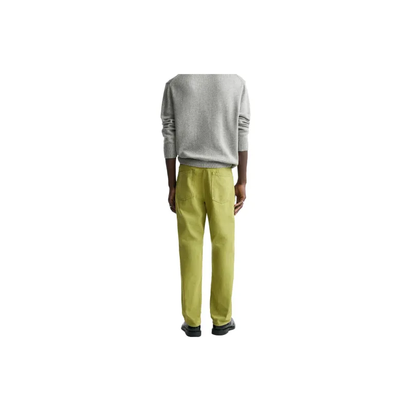ZARA Jeans Men Yellow Green-3
