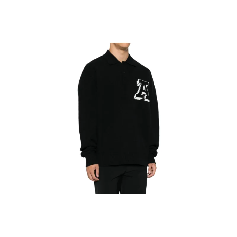 Axel Arigato Team Long Sleeved Polo Jumper-3