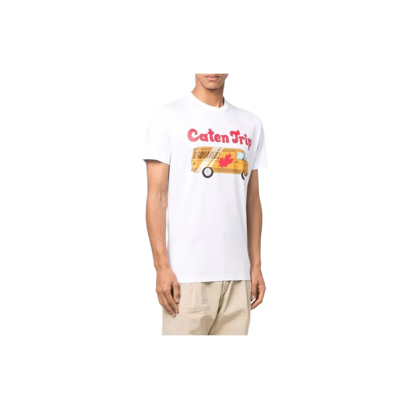 DSQUARED2 Caten Trip Graphic T shirt-3
