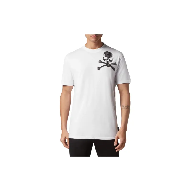PHILIPP PLEIN Logo Plaque Crewneck T Shirt-3
