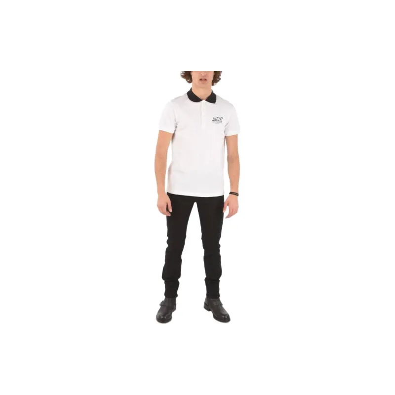 DIESEL Polo Shirts Men White-1