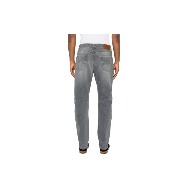 Brunello Cucinelli Logo Patch Denim Jeans-2