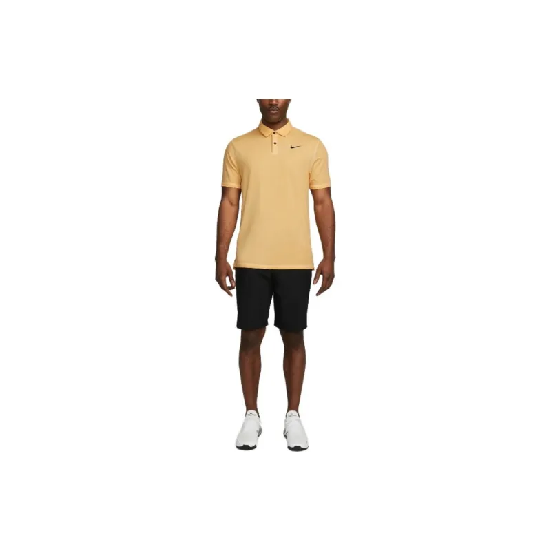 Nike Polo Shirts Men Ginger Yellow-2