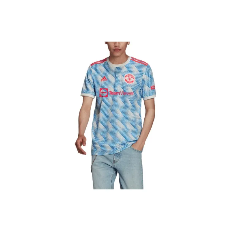 Adidas MANCHESTER UNITED THEATRE OF DREAMS Soccer Jersey Men's Blue-3