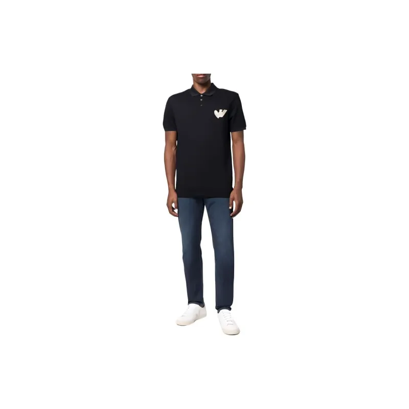 EMPORIO ARMANI Polo Shirts Men Black-1