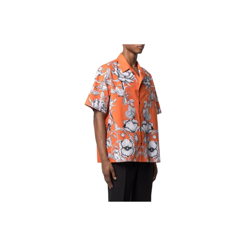 Valentino Shirts Men Orange-3