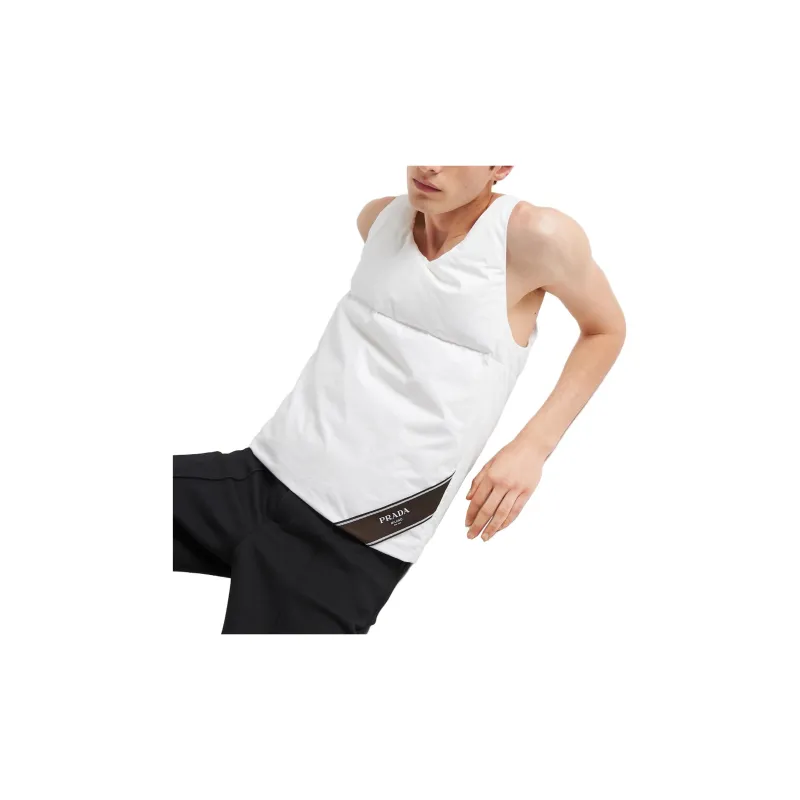PRADA Tank Tops Men White-3
