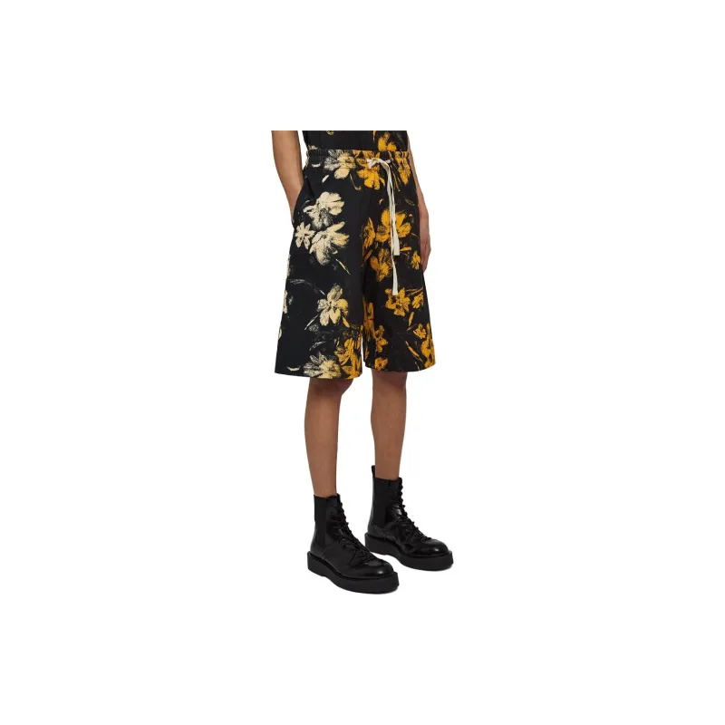 JIL SANDER Casual Shorts Men Black-4